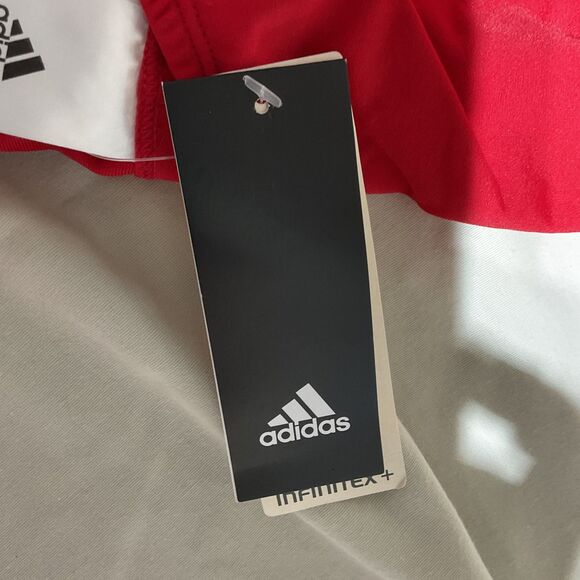 Adidas V-Back Red One-Piece Swimsuit Size 24/1X - Picture 8 of 14